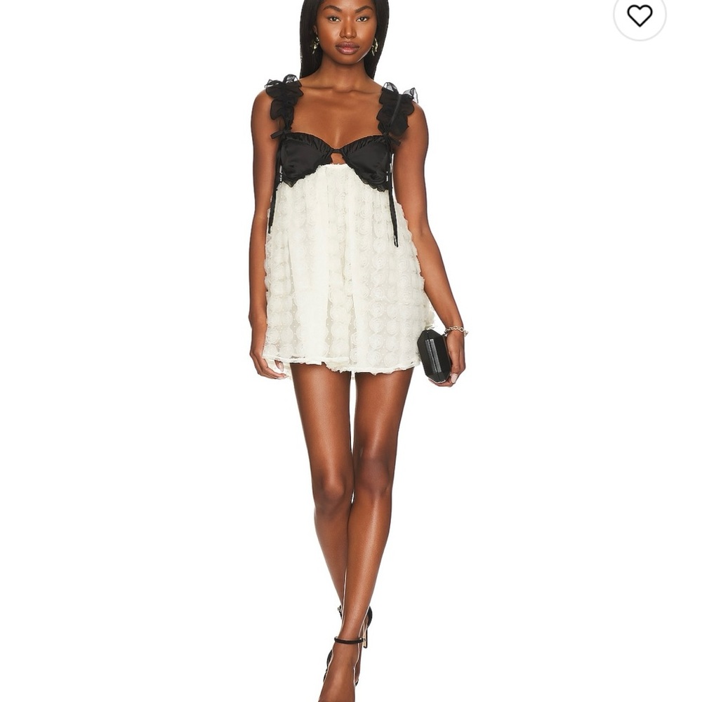 Elegant Black and White Women's Dress